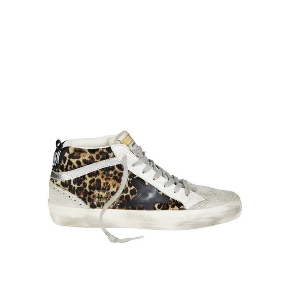 Golden Goose High-Top Sneakers With Striking Leopard Print Design - NWT - Picture 1 of 3